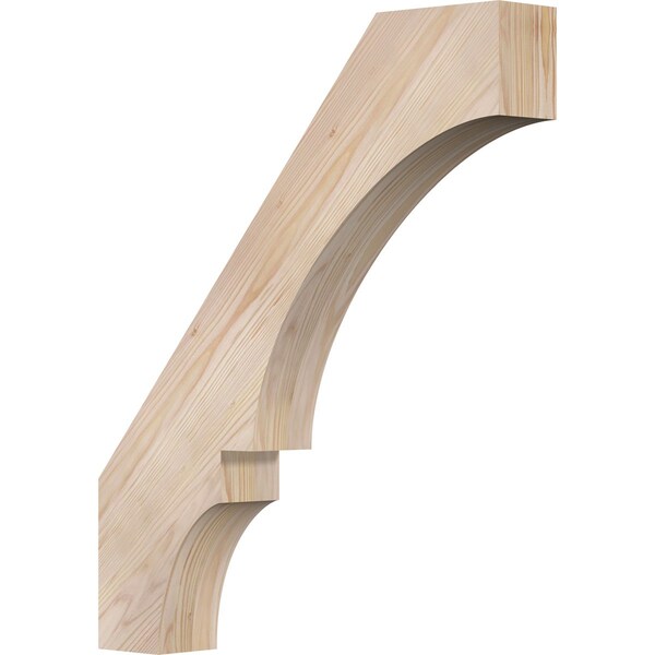 Ekena Millwork 3 1/2"W x 22"D x 26"H Balboa Smooth Knee Brace, Douglas Fir BRC04X22X26BOA00SDF - main